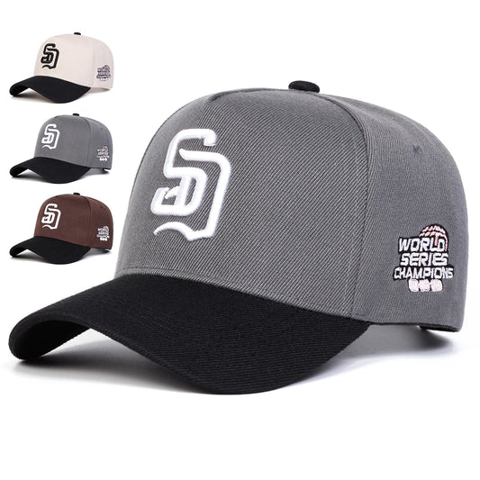 Unisex SD Letter Embroidery Baseball Caps Casual Hats Spring and Autumn