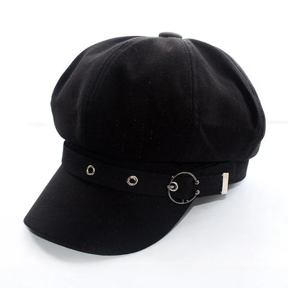 Women's Beret Hat Cotton Duck Tongue Caps Spring Autumn