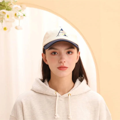 All Love Deserved Floral Embroidery Summer Cap Adjustable Leather Strap