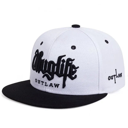 Fashion Fastball Cap Thug Life Embroidery Hip Hop Baseball Cap