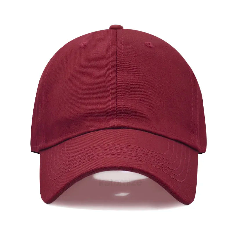 Custom Text Logo Embroidery Vintage Washed Cotton Baseball Cap