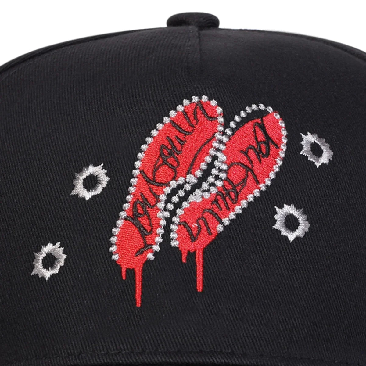 Unisex Footprint Embroidery Baseball Caps Spring and Autumn