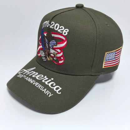 Patriotic US Flag Side Patch Trucker Hat