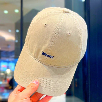 1pc Korean Style Letter Embroidered Baseball Caps for Women Men Summer