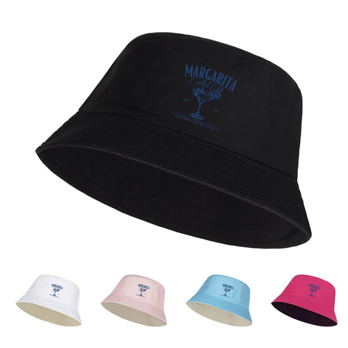 Vintage Margarita Cocktail Print Bucket Hat