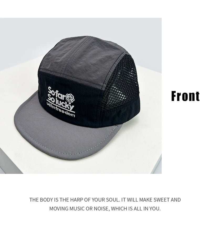 New Unisex Flat Eave Embroidered Letters Baseball Hats Outdoor