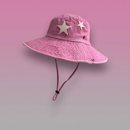 2023 Vintage Pink Stars Western Cowboy Hat
