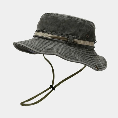 2024 Four Seasons Cotton Solid Bucket Hat Fisherman Hat