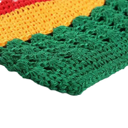 Solid Color Crochet Beanie Hats Unisex Stretchy Handmade Cotton Skull Cap