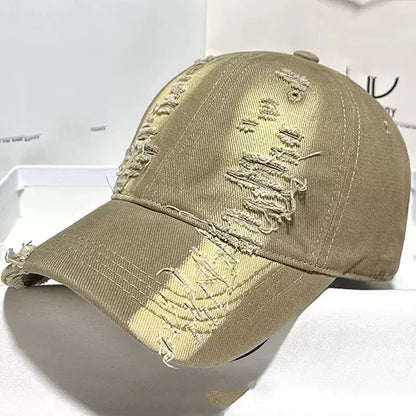 New Ripped Rimmed Baseball Hats For Men And Women