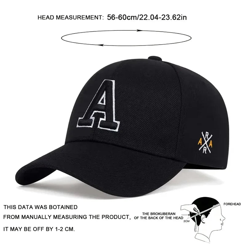 Unisex Letter Embroidery Baseball Cap Spring and Autumn