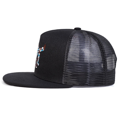 Unisex RT Letter Embroidery Hip-hop Net Hats Spring Summer