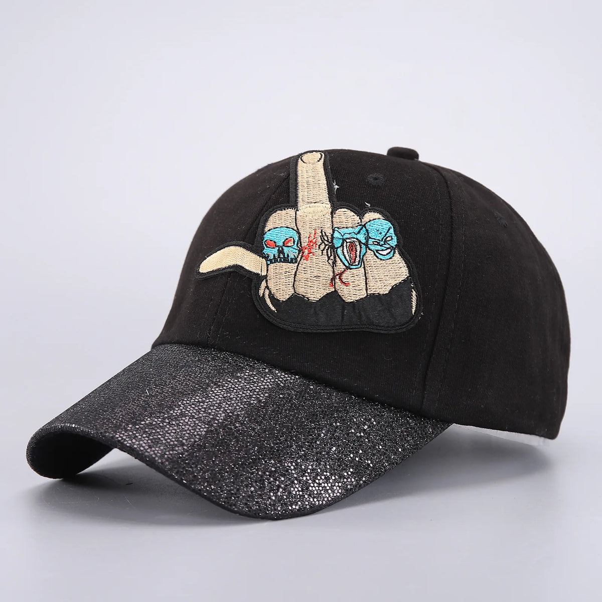 Skull Baseball Cap Halloween Party Funny Scary Expression Design Costume Party Accessories For Men Women Unisex