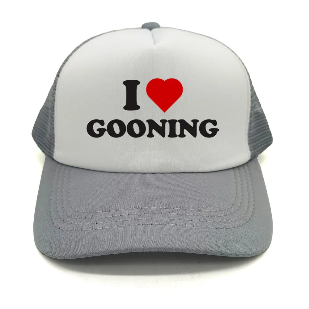 Funny I Love Gooning Baseball Caps Cool Summer Men Mesh