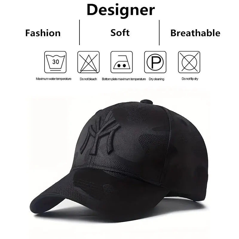 Fashion Letter Embroidery Camouflage Baseball Hats Spring And Autumn Outdoor