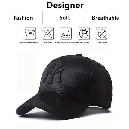 Fashion Letter Embroidery Camouflage Baseball Hats Spring And Autumn Outdoor