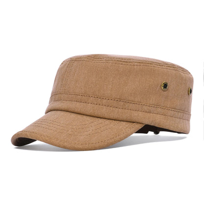 Men Women Cotton Twill Army Cap