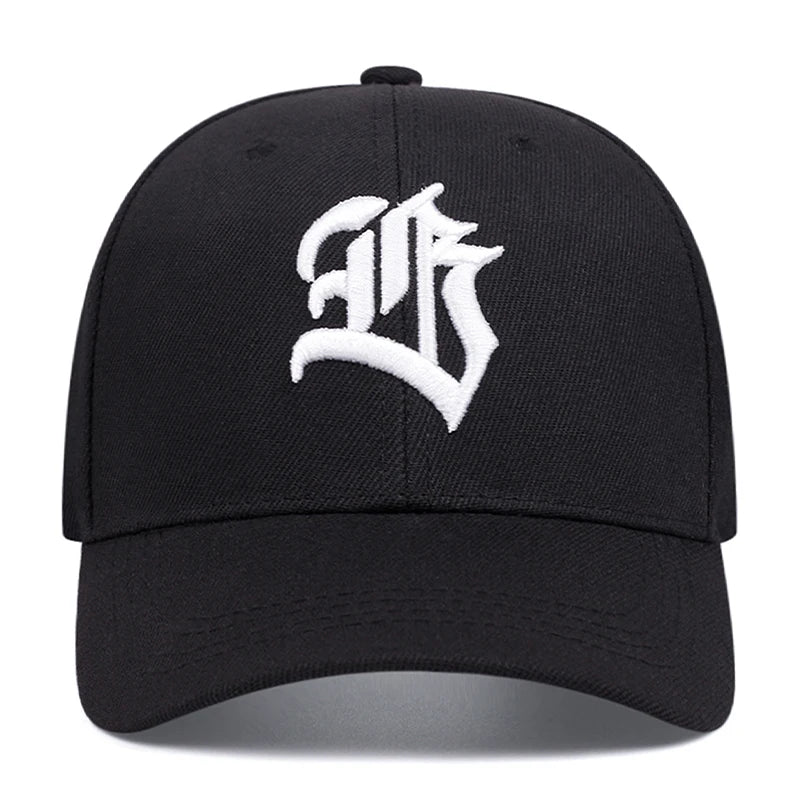 2026 New Creative Skateboard Hat Gothic Letter Embroidered Hip-Hop Hat