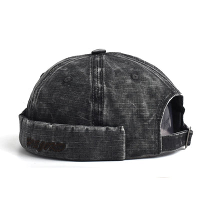 Four Seasons Cotton Solid Docker Cap Brimless Hat Beanie Hats