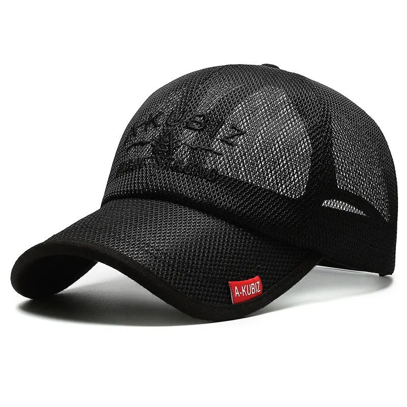 Summer Hats For Men And Women Mesh Baseball Caps Fashion Embroidered Visor Hat