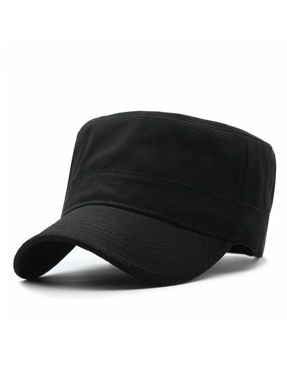 Big Head Man Large Size Pure Cotton Army Flat Cap