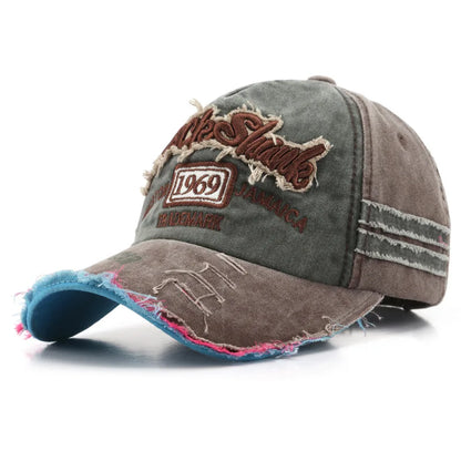 Retro Letter Embroidery Baseball Caps