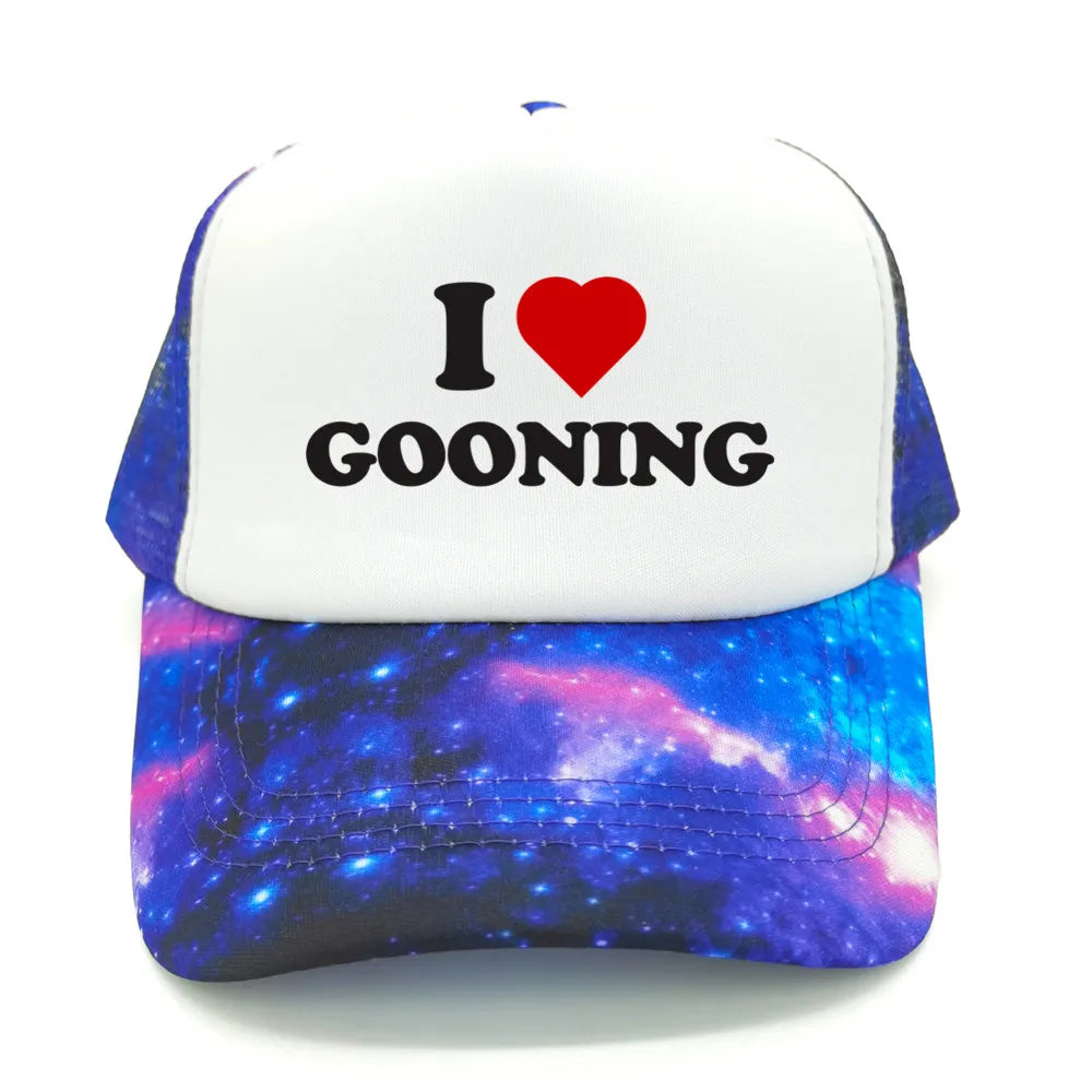 Funny I Love Gooning Baseball Caps Cool Summer Men Mesh