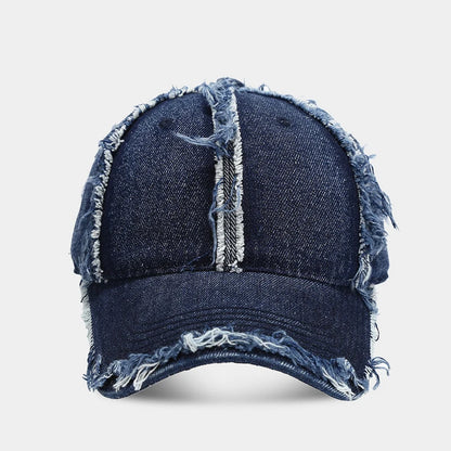 Japanese Vintage Distressed Denim Baseball Cap