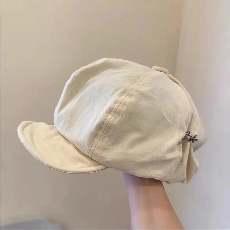 Harajuku Retro Style Oversized Berets Caps For Women Spring Summer