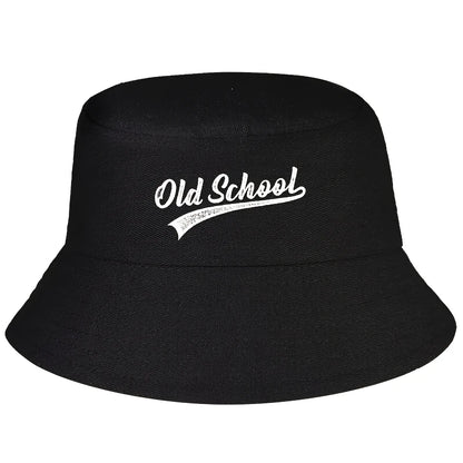 Vintage "Old School" Stamped Bucket Hat