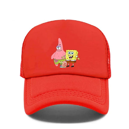 Fashion Cute SpongeBobs Print Baseball Cap Cartoon Men Women Summer