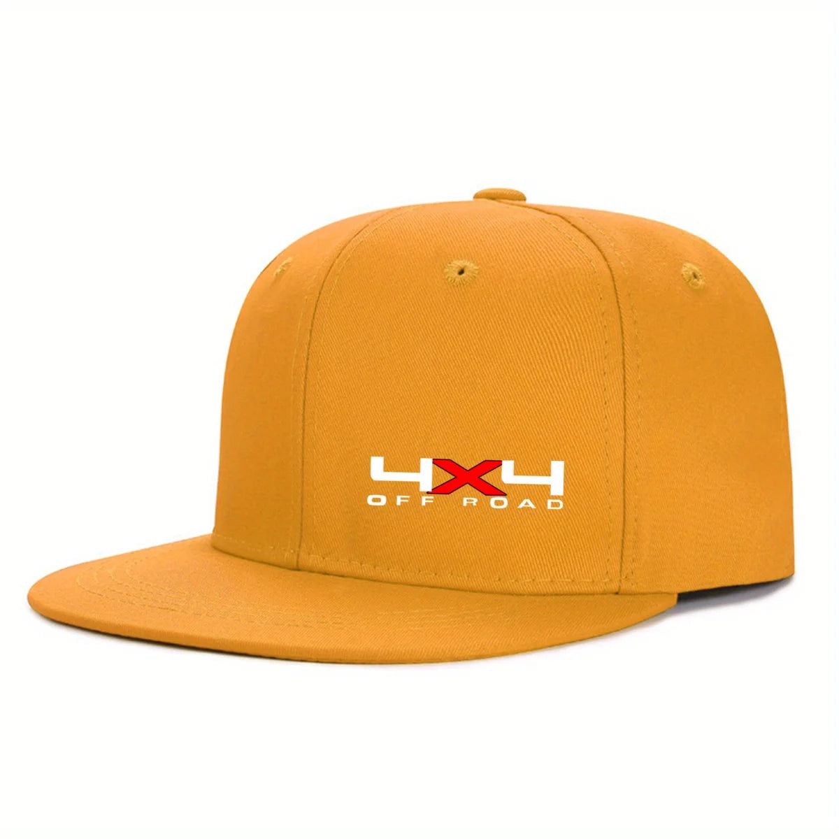 Unisex Adjustable Flat Brim Hip Hop Snapback Hat Solid Color Outdoor Daily Wear