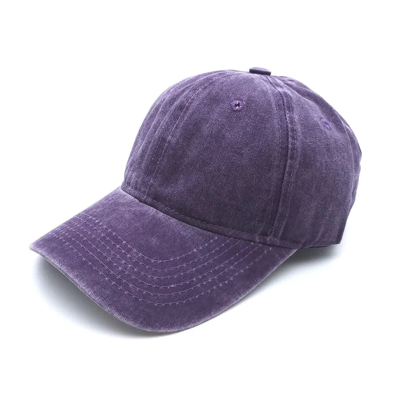 Vintage Women's Dad Hat Sports Hats Men Washed Denim Trucker Cap