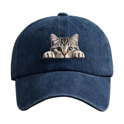 Fashion Washed Cotton Denim Baseball Caps Men Women Vintage