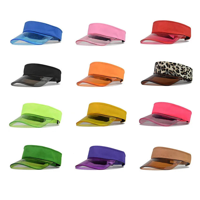 Fashion Sports UV Protection Leopard Print Visor Cap
