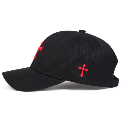 Unisex Alien Cross Embroidery Side Nyc New Work Baseball Caps Spring and Autumn