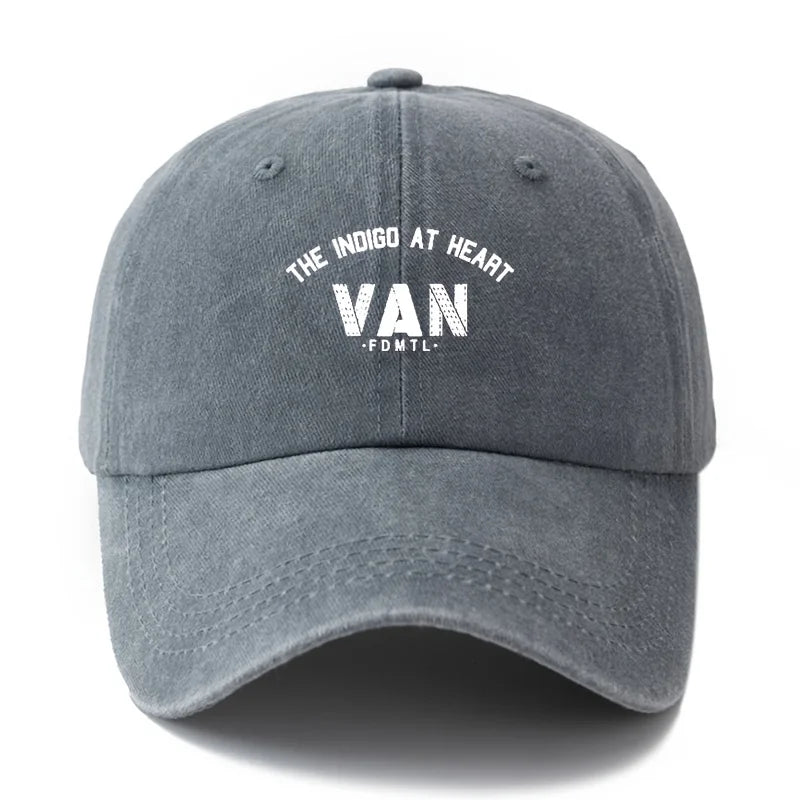 A Unisex Fashionable And Versatile Printed Letter Van Baseball Cap