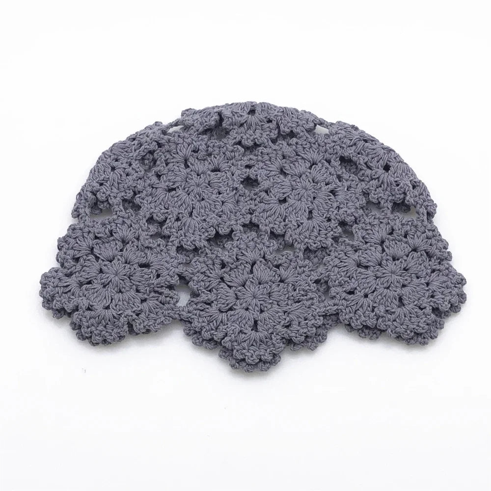 Handmade Crochet Lace Hollow Head Spring And Summer Retro Casual Turban