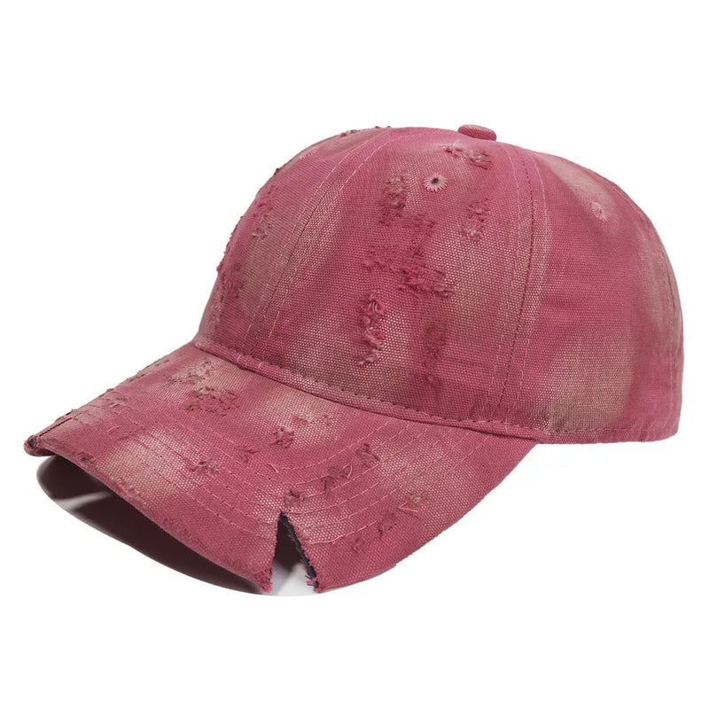 New Vintage-Style Distressed Baseball Cap For Women