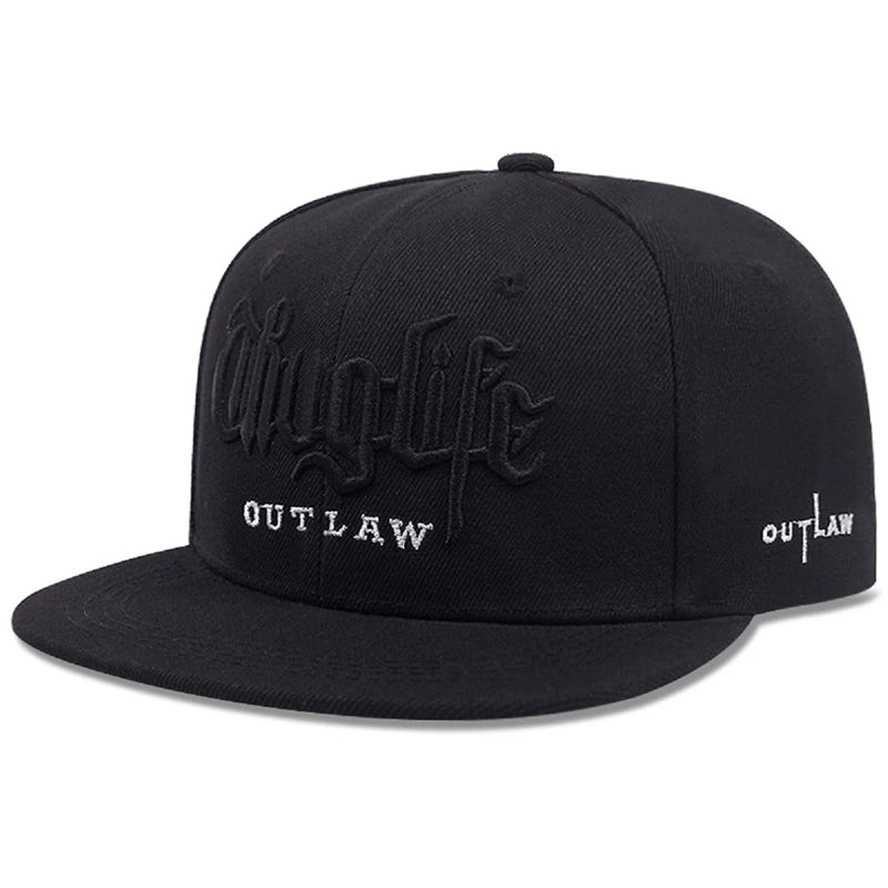 Thug Life Flat Edge Hat Men's Street Hip Hop Hat