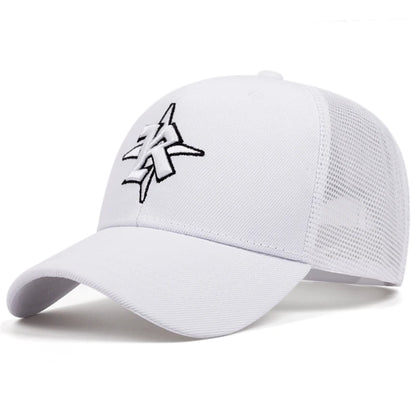Breathable Mesh Hat R Star Embroidery Street Pop Hip Hop Hat Baseball Hat