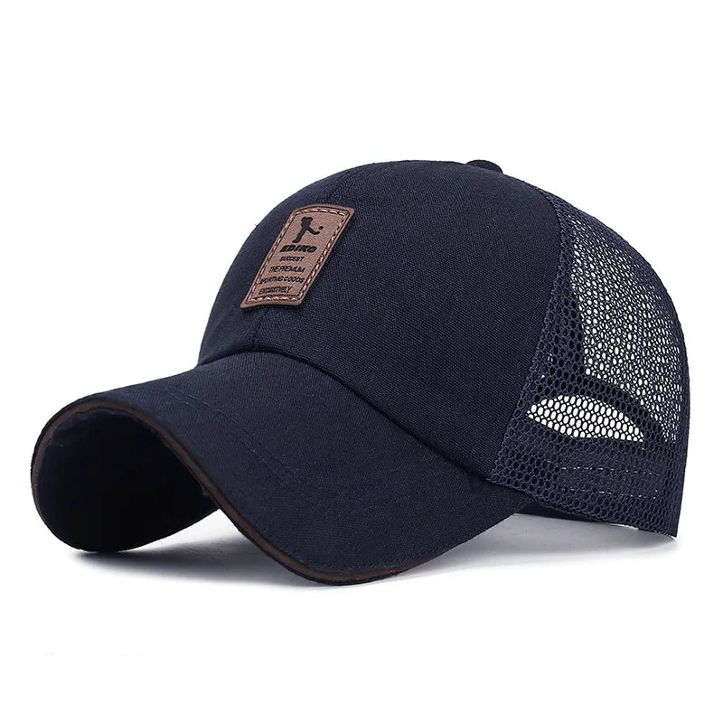 Unisex Cap Casual Plain Mesh Baseball Cap Adjustable Snapback Hats Hip Hop Trucker Cap Streetwear Dad Hat