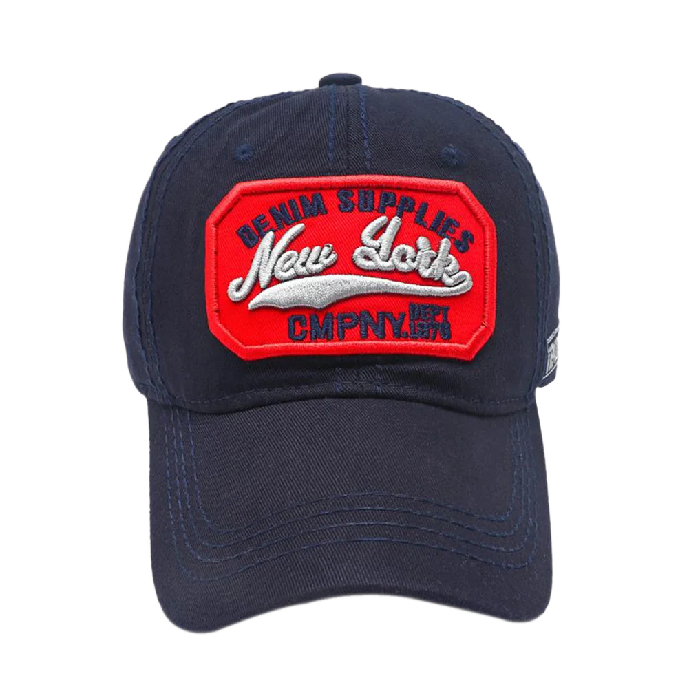 New York Letter Embroidery Baseball Cap Sun Visor Snapback Hip Hop Unisex Washed Cotton Dad Hats