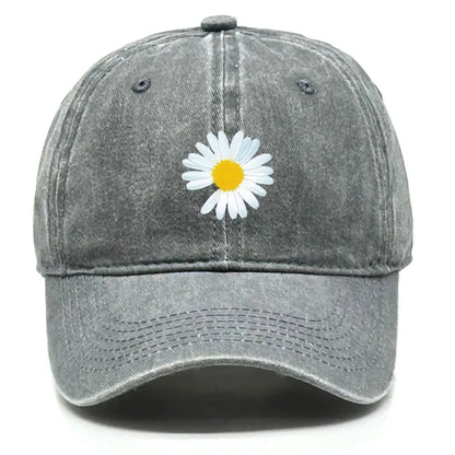 Daisy Print Baseball Cap