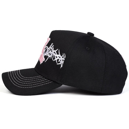 Unisex R Cross Embroidery Baseball Caps Spring Autumn Outdoor Adjustable Casual Hats Sunscreen Hat Sports Cap