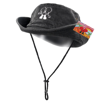 Cotton Embroidered Bad Bunny Fisherman Hats