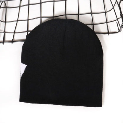 Fashion Printing Knitting Cap Hat Y2k Fiber Cold Cap Keep Warm Couple Warm Hats Outdoor