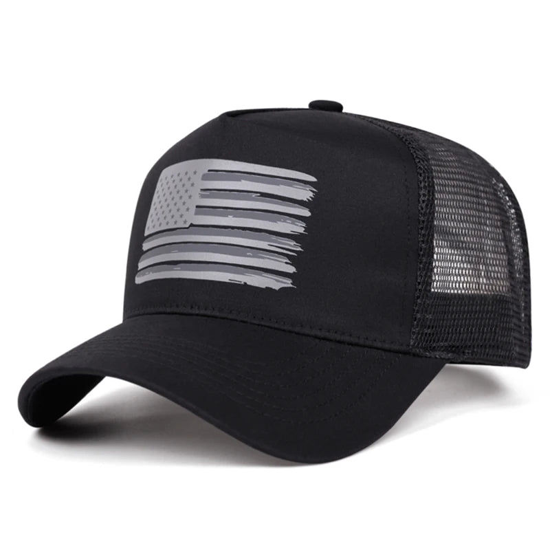 Fashion Baseball Hat American Flag Printed Street Hip Hop Hat Outdoor