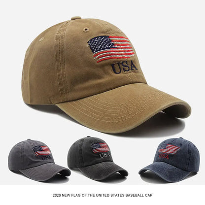 Fashionable American Flag Pattern Curved Brim Baseball Cap