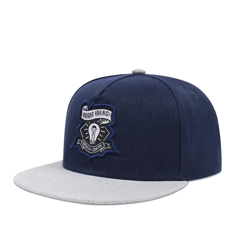 Hip Hop Baseball Cap lamp print Trucker Caps Cotton Snapback hat